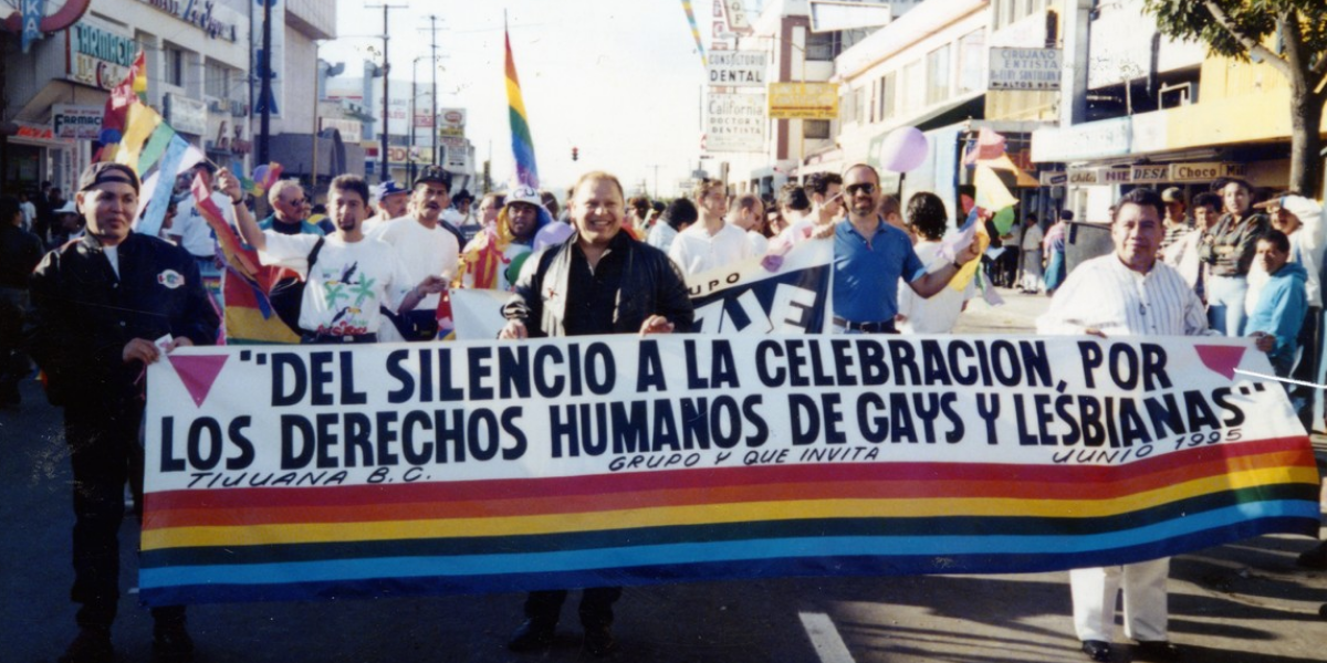 The first Tijuana LGBT Pride Parade in 1995