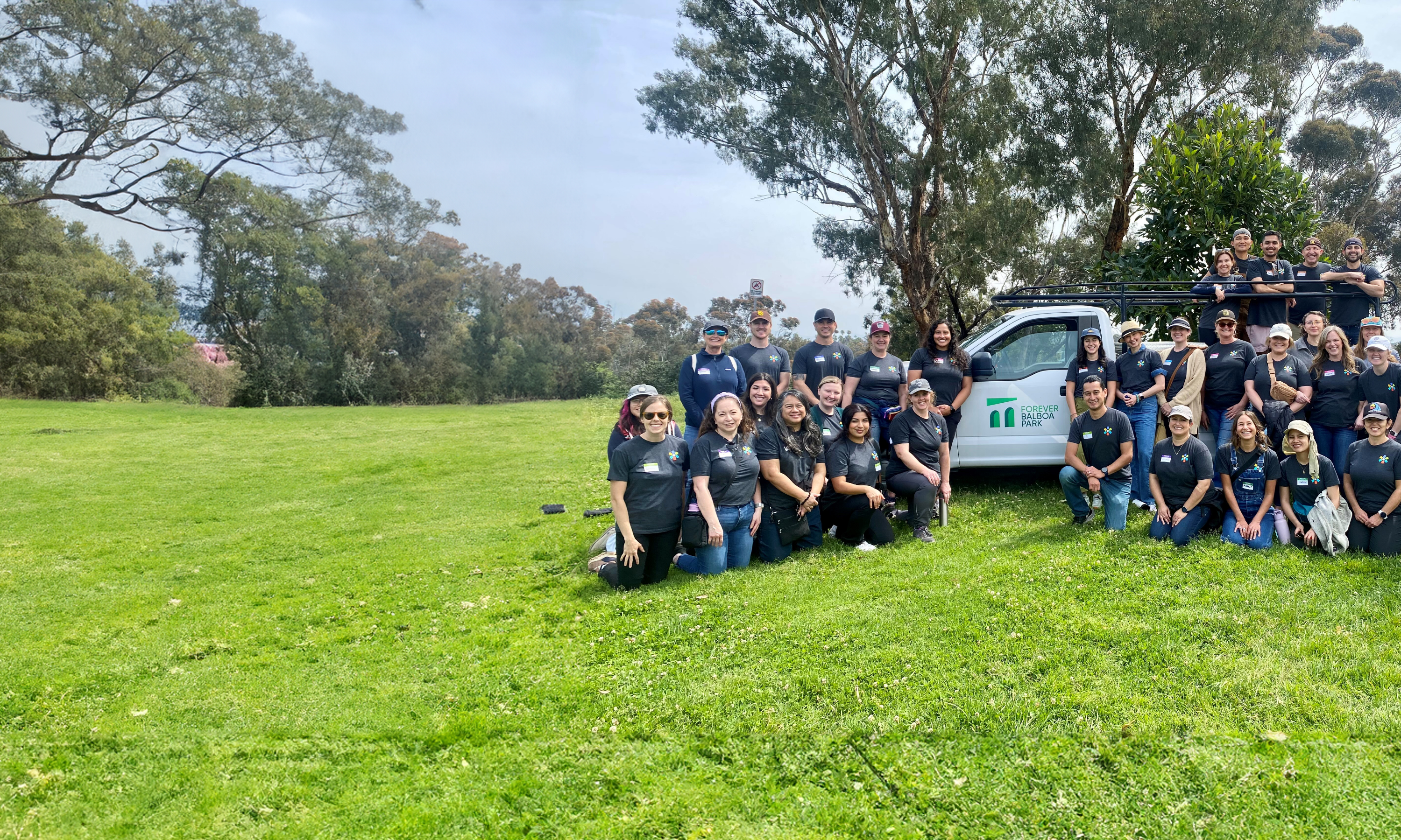 SDF staff volunteering at Balboa Park