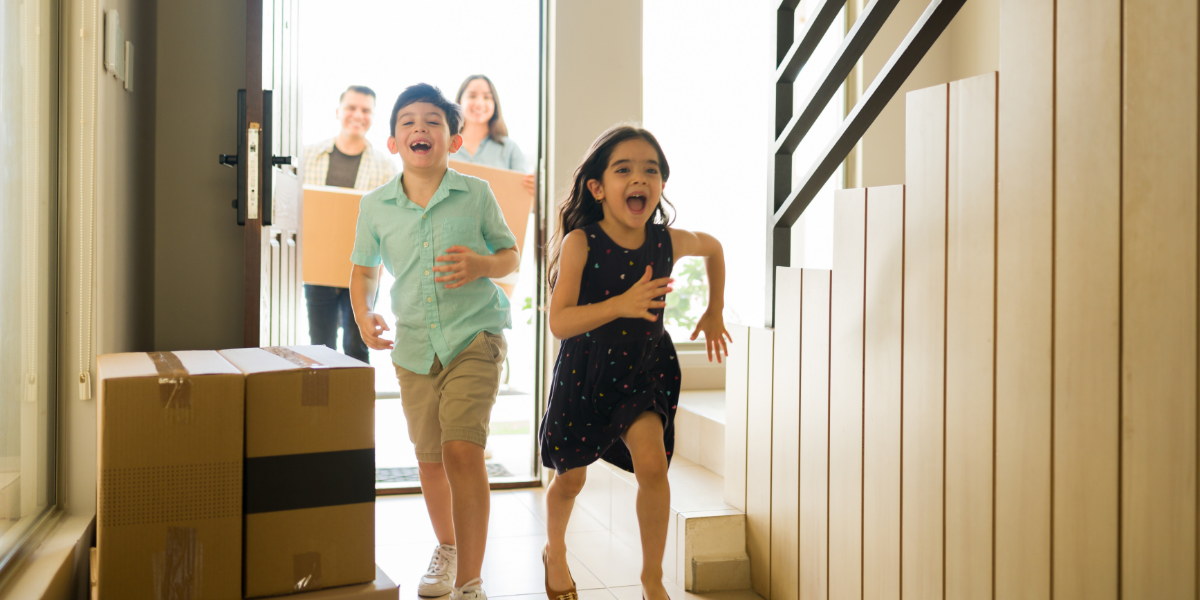 Family moving into new home