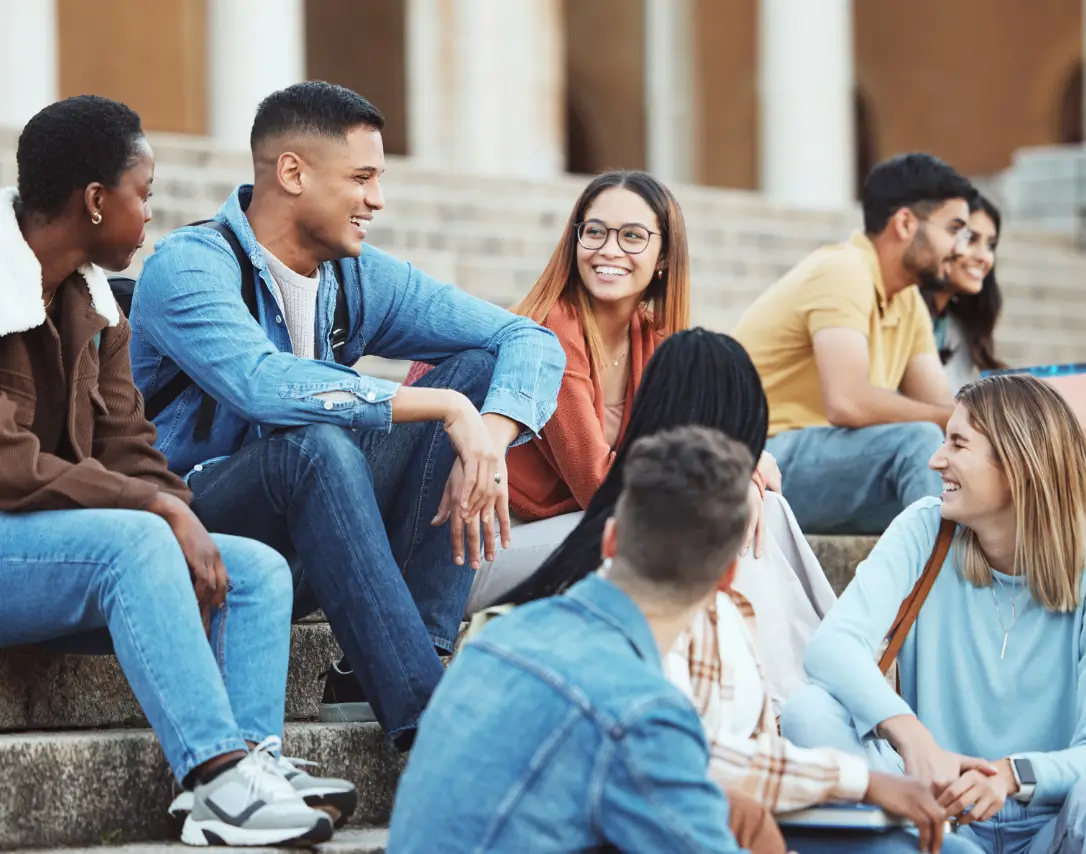 Students Sitting Together