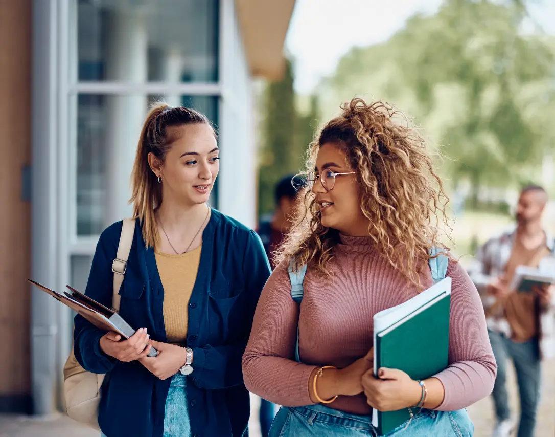 Women Walking to Class