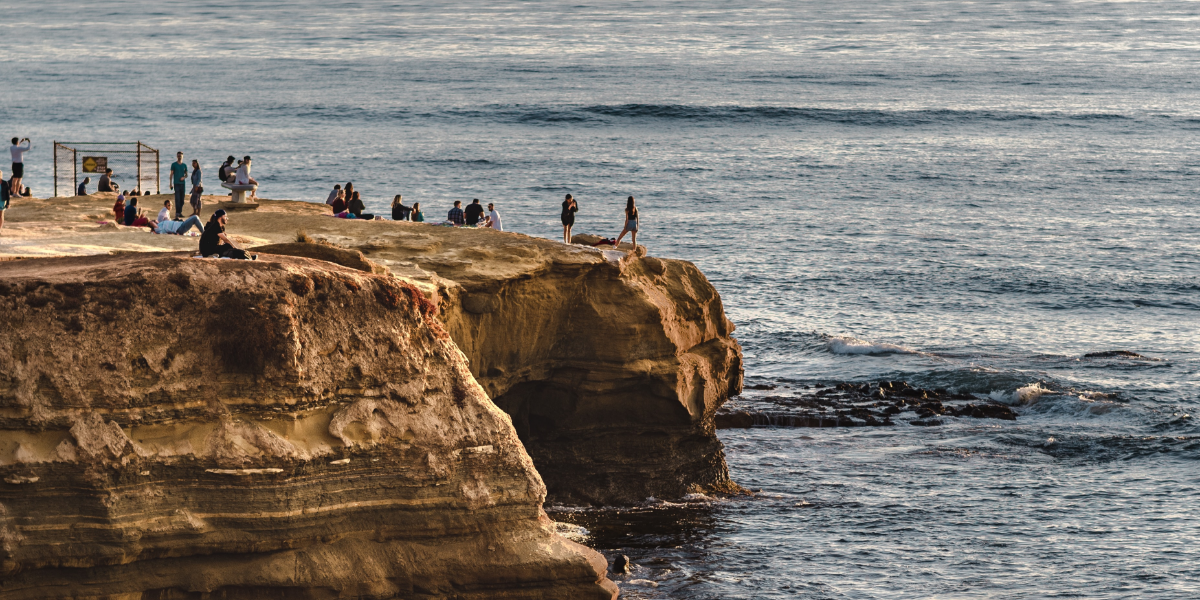 San Diego cliffside by the coast